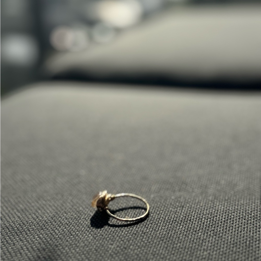 Rutilated quartz Gold-Filled Ring (size: 7) - Picture 6 of 7